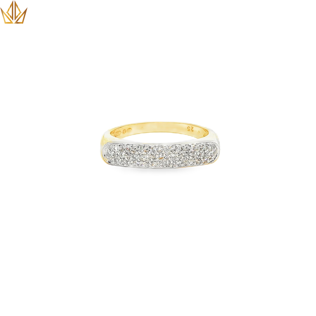 18ct Yellow Gold Diamond Band Ring
