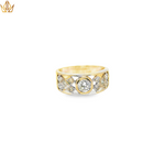 Load image into Gallery viewer, 18ct Yellow Gold Multistone Diamond Ring with Round Brilliant Cut