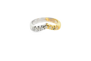 Yellow Gold Multistone Ring with Round Brilliant Diamonds