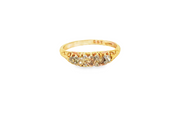 18ct Gold Multistone Ring with Round Brilliant Cut Diamonds