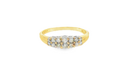 18ct Gold Multi-Stone Ring with Round Brilliant Cut Diamonds