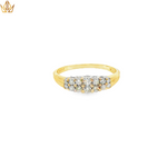 Load image into Gallery viewer, 18ct Gold Multi-Stone Ring with Round Brilliant Cut Diamonds