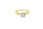 18ct Gold Solitaire Ring with Round Brilliant Diamond