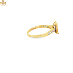 Load image into Gallery viewer, 9ct Gold Multistone Ring with Square Cut Diamonds