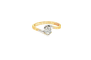 9ct Gold Solitaire Ring with Round Brilliant Cut Diamond