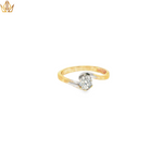 Load image into Gallery viewer, 9ct Gold Solitaire Ring with Round Brilliant Cut Diamond