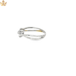 Load image into Gallery viewer, White Gold Multistone Ring with Round Cut Diamonds