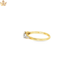 Load image into Gallery viewer, 18ct Gold &amp; Platinum Ring with Round Cut Diamonds