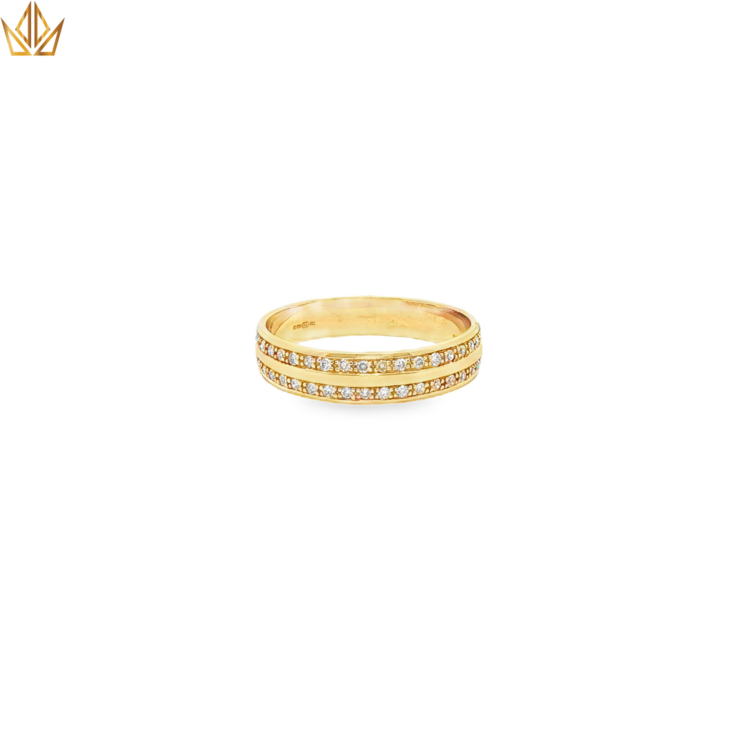 9ct Gold Diamond Band Ring
