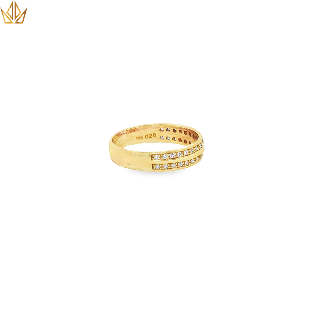 9ct Gold Diamond Band Ring