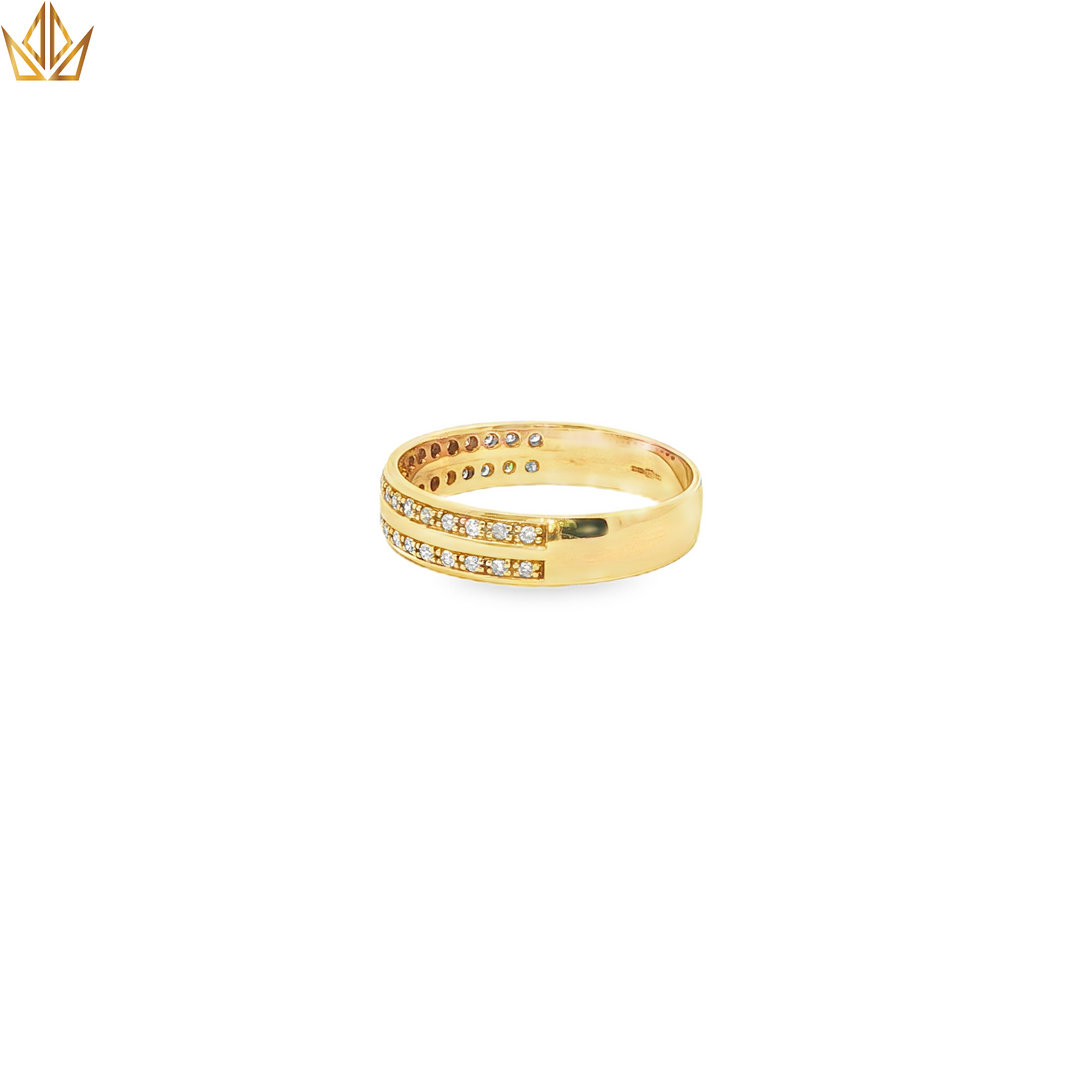 9ct Gold Diamond Band Ring
