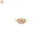 Load image into Gallery viewer, 9ct Gold Cocktail Ring with Vivid Pink Sapphire