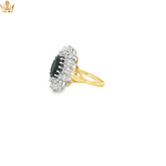 Load image into Gallery viewer, 9ct Gold Cocktail Ring with Sapphire &amp; Diamonds