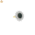 Load image into Gallery viewer, 9ct Gold Cocktail Ring with Sapphire &amp; Diamonds