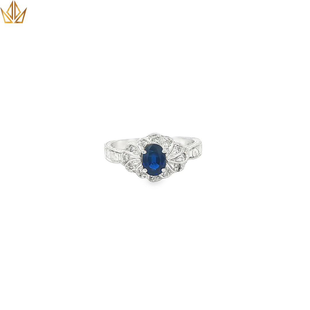 14ct Deep Blue Sapphire