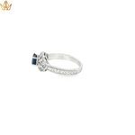 Load image into Gallery viewer, 14ct Deep Blue Sapphire