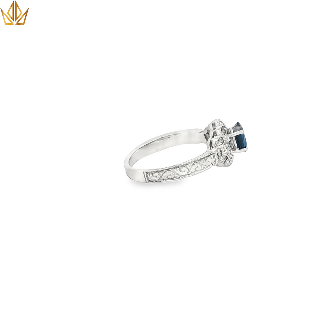 14ct Deep Blue Sapphire