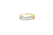 18ct Gold Multistone Ring with Round Brilliant Cut Diamonds