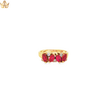 Load image into Gallery viewer, 14ct Yellow Gold Multi-Stone Ring with Marquise Rubies