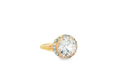9ct Gold Cocktail Ring with Round Cut Topaz