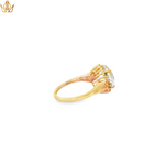 Load image into Gallery viewer, 9ct Gold Cocktail Ring with Round Cut Topaz