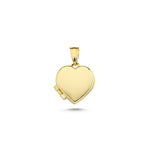 Load image into Gallery viewer, 14ct Heart Design Locket Personalised Gold Pendant (Chain Not Included)