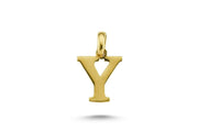 14ct Gold Letter Y Pendant (Chain Not Included)