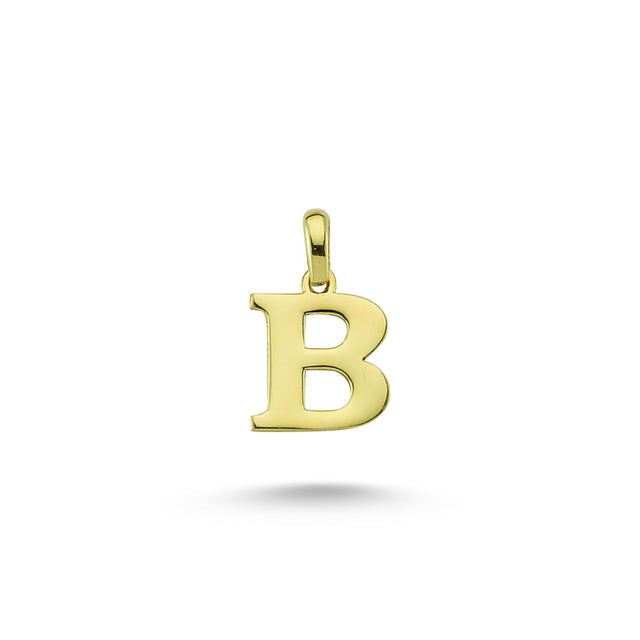 14ct Letter B Gold Pendant (Chain Not Included)