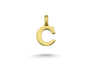 14ct Letter C Gold Pendant (Chain Not Included)