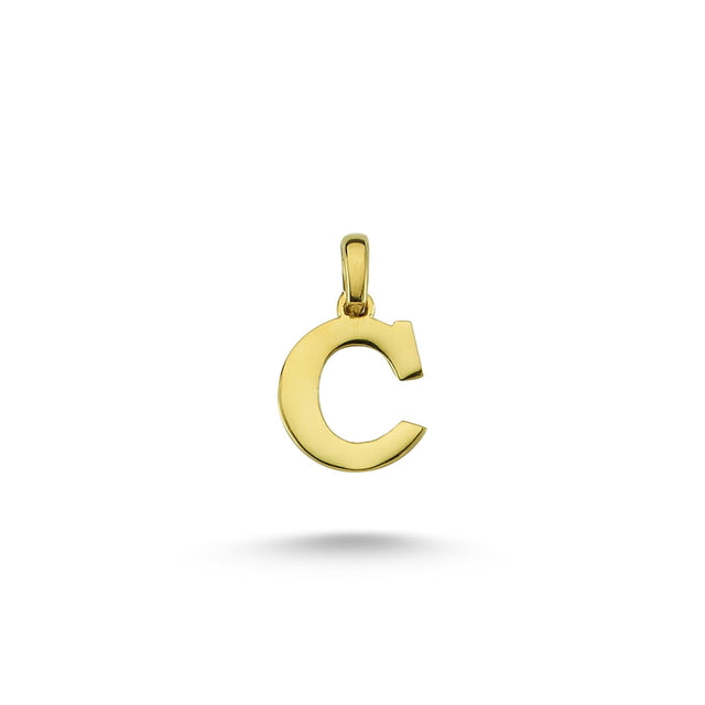 14ct Letter C Gold Pendant (Chain Not Included)