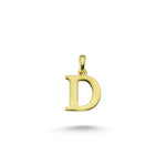 Load image into Gallery viewer, 14ct Letter D Gold Pendant (Chain Not Included)