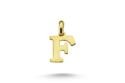 14ct Letter F Gold Pendant (Chain Not Included)