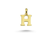 14ct Letter H Gold Pendant (Chain Not Included)