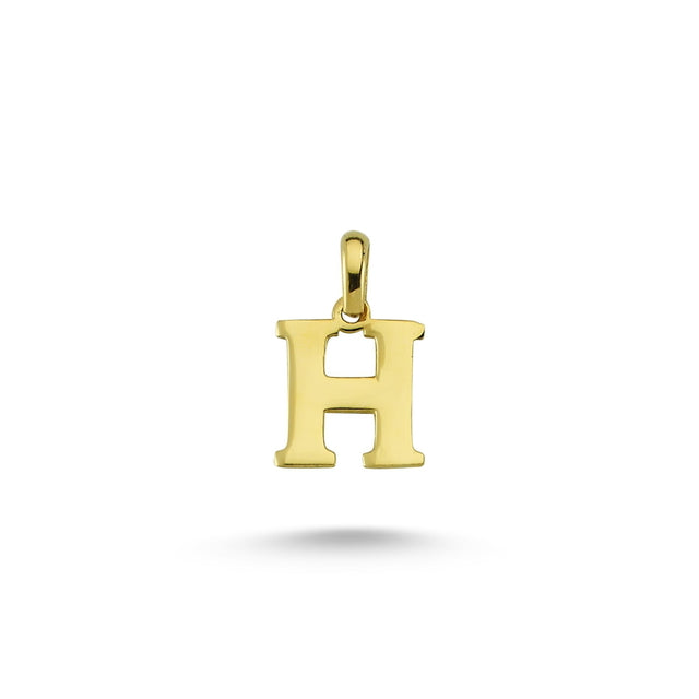 14ct Letter H Gold Pendant (Chain Not Included)