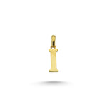 Load image into Gallery viewer, 14ct Letter I Gold Pendant (Chain Not Included)