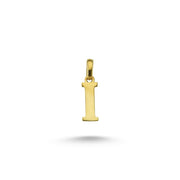 14ct Letter I Gold Pendant (Chain Not Included)