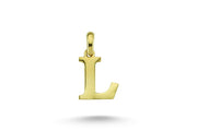 14ct Letter L Gold Pendant (Chain Not Included)
