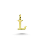 Load image into Gallery viewer, 14ct Letter L Gold Pendant (Chain Not Included)