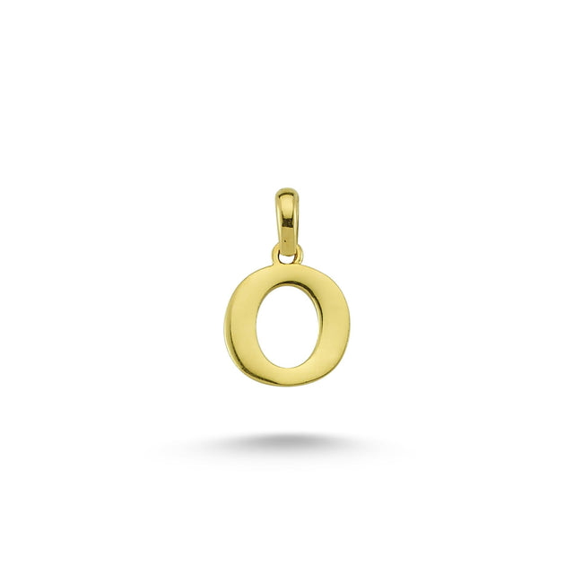14ct Letter O Gold Pendant (Chain Not Included)