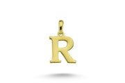 14ct Letter R Gold Pendant (Chain Not Included)