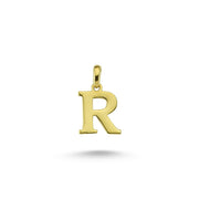 14ct Letter R Gold Pendant (Chain Not Included)