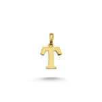 Load image into Gallery viewer, 14ct Letter T Gold Pendant (Chain Not Included)