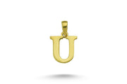 14ct Letter U Gold Pendant (Chain Not Included)