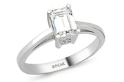 14ct White Gold Solitaire Ring