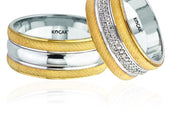 14ct Yellow & White Gold Wedding Ring