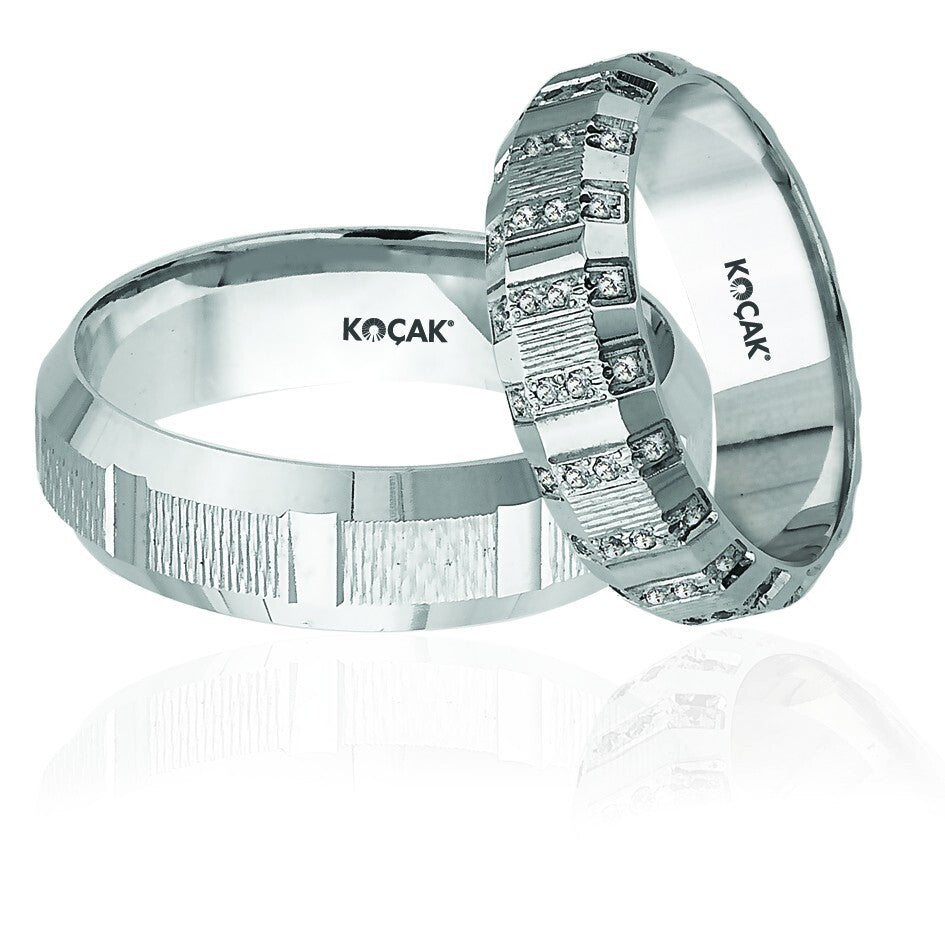 14ct White Gold Wedding Ring