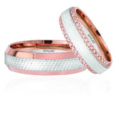 14ct Rose White Gold Wedding Ring