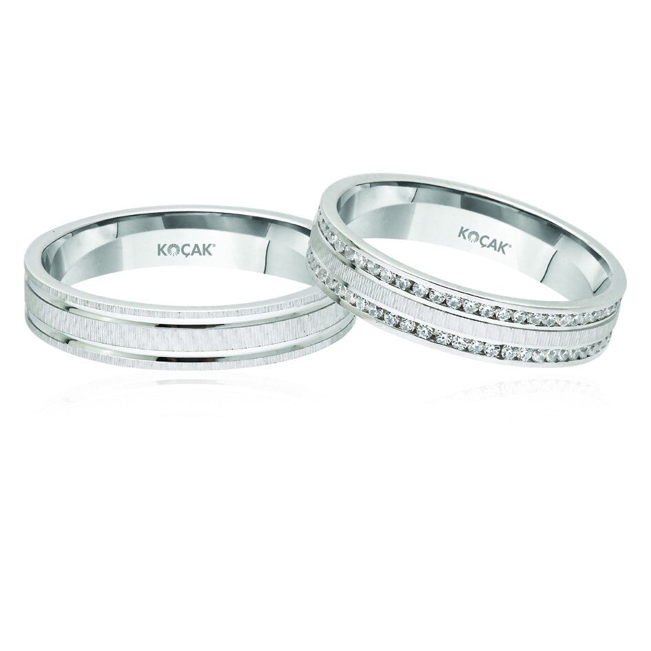14ct White Gold Wedding Ring