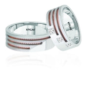 14ct Rose White Gold Wedding Ring