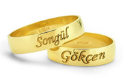 14ct Personalised Wedding Ring